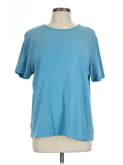 Pre-owned Basic Editions Short Sleeve T-shirt In Blue