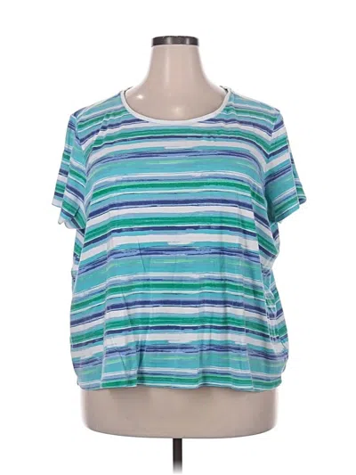 Pre-owned Basic Editions Short Sleeve T-shirt In Blue