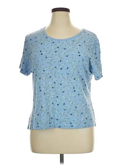 Pre-owned Basic Editions Short Sleeve T-shirt In Blue
