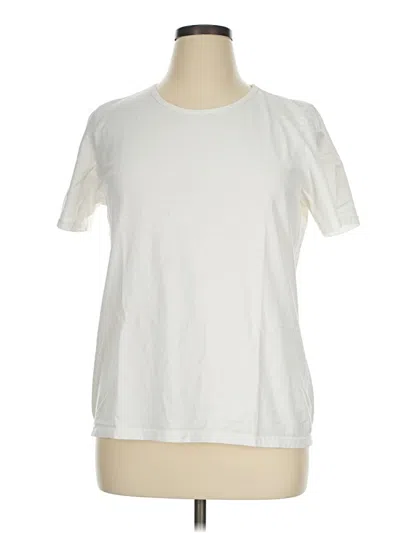 Pre-owned Basic Editions Short Sleeve T-shirt In Ivory