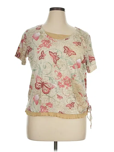 Pre-owned Basic Editions Short Sleeve T-shirt In Ivory