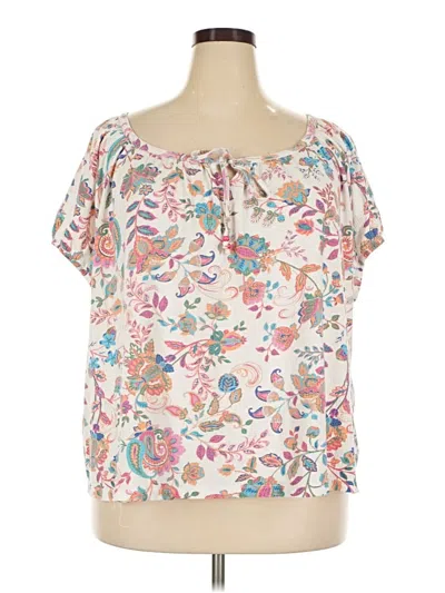 Pre-owned Basic Editions Short Sleeve T-shirt In Ivory