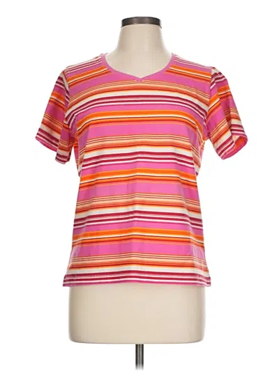 Pre-owned Basic Editions Short Sleeve T-shirt In Pink