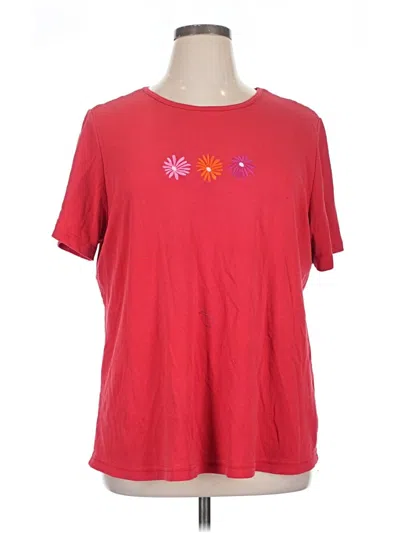 Pre-owned Basic Editions Short Sleeve T-shirt In Red