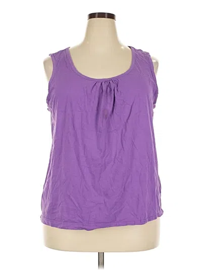 Pre-owned Basic Editions Sleeveless T-shirt In Purple