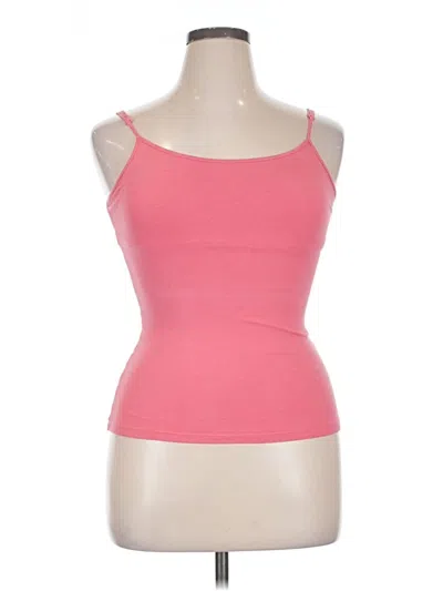 Pre-owned Basic Editions Tank Top Pink Strapless Neckline Tops
