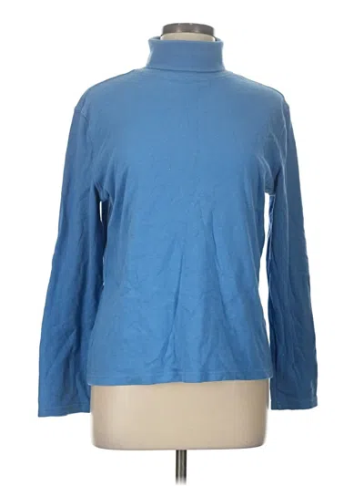 Pre-owned Basic Editions Turtleneck Sweater In Blue
