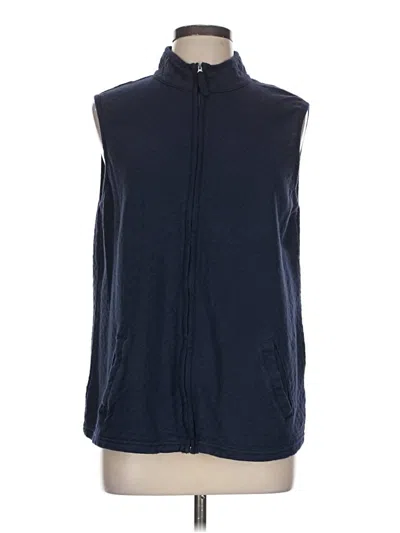 Pre-owned Basic Editions Vest In Blue