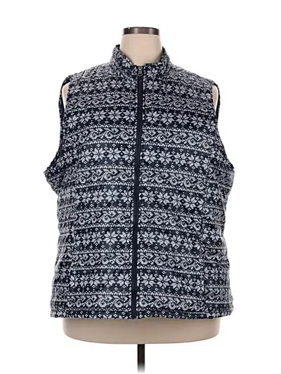Pre-owned Basic Editions Vest In Blue