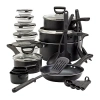 Basic Essentials 32-pc. Non-stick Cookware Set In Black