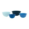 Basic Essentials 4-pc. Mixing Bowl And Colander Set In Blue