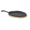 Basic Essentials Fajita Time  Oval 2-piece Non-stick Pan Set In Black;beige