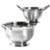 Basic Essentials Prep And Tools  2 Piece Stainless Steel Colander Set
