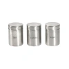 Basic Essentials Prep And Tools  3 Piece Stainless Steel Canister Set In Silver