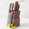 Basic Essentials Stainless Steel 12-pc. Knife Block Set In Brown
