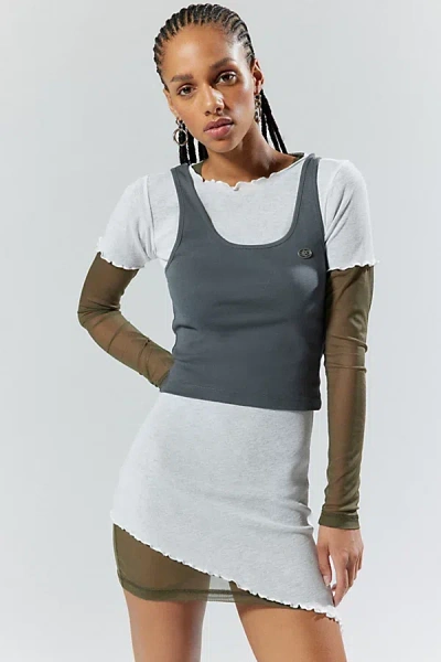 Basic Pleasure Mode Armour Layered Long Sleeve Top In Assorted, Women's At Urban Outfitters