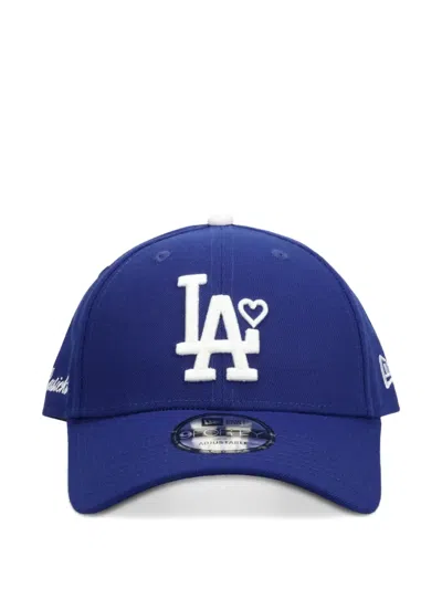 Basicks X New Era X Los Angeles Dodgers 9forty Logo-embroidered Cap In Blue