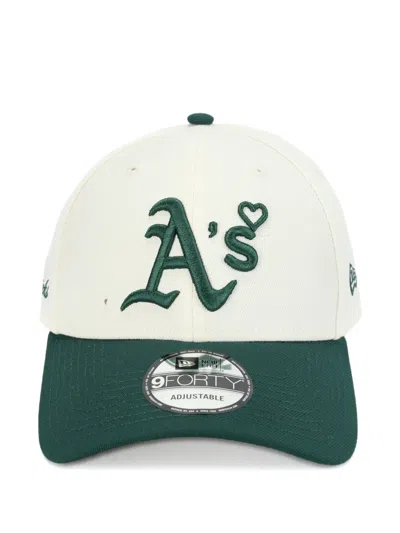 Basicks X New Era X Oakland Athletics 9forty Cap In Green
