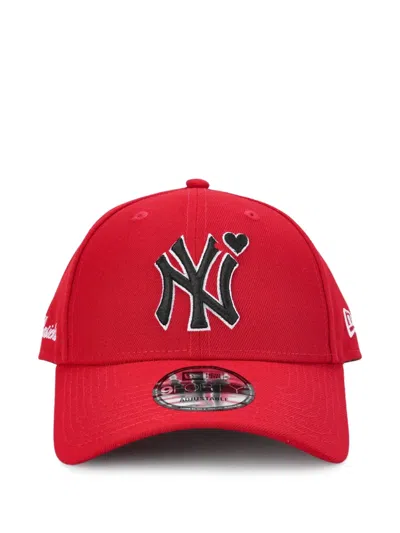Basicks X New Era Yok Yankees 9forty Logo-embroidered Cap In Red