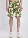 Basicon Camouflage Bermuda Shorts In Green