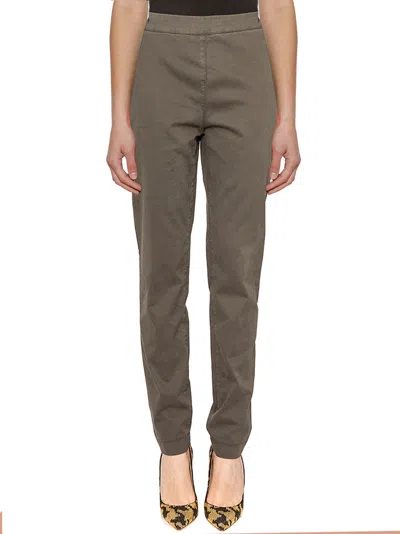 Basicon Stretch Satin Leggings In Brown