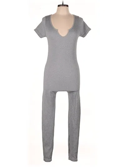 Pre-owned Basics Jumpsuit In Gray
