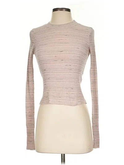 Pre-owned Basics Long Sleeve Turtleneck In Tan