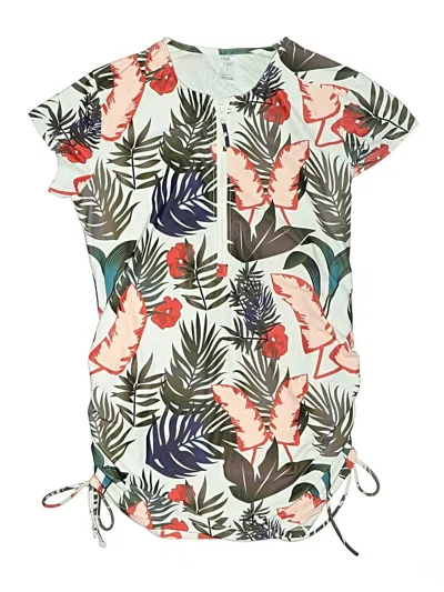 Pre-owned Basics Swimsuit Cover Up In Green