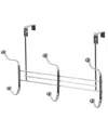 Basicwise Chrome 6 Hook Hanger Organizer In Silver