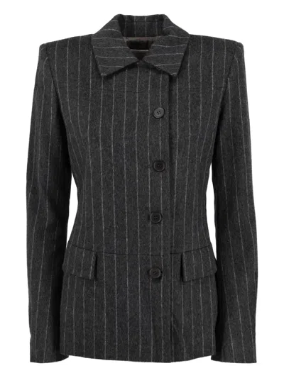 Pre-owned Basile Vintage Pinstripe Single-breasted Blazer