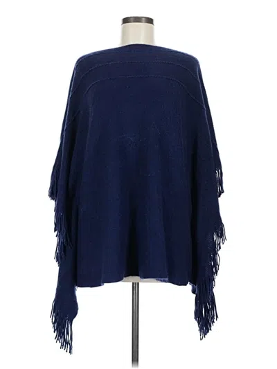 Pre-owned Basin And Range Poncho In Blue