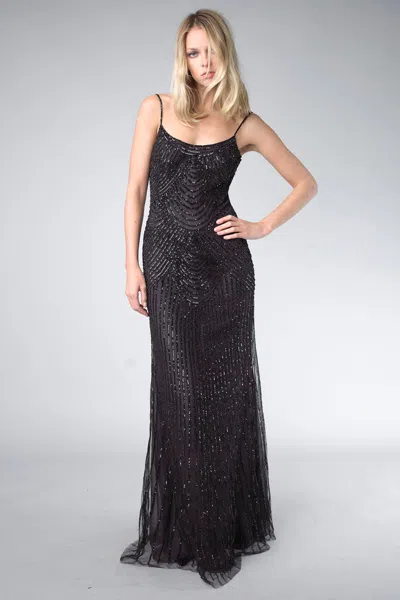Basix Black Label Art Deco Evening Dress