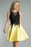 Basix Black Label Baby Doll Cockail Dress