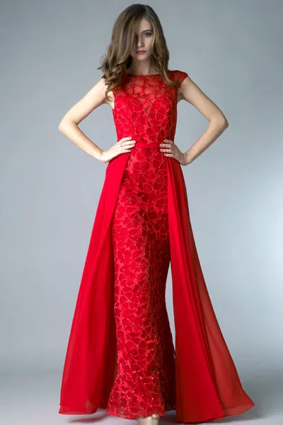 Basix Black Label Beaded Evening Dress