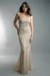 Basix Black Label Beaded Evening Gown