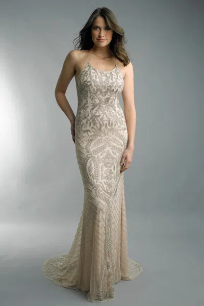 Basix Black Label Beaded Evening Gown