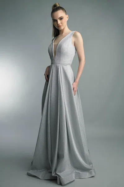 Basix Black Label Box Pleat Gown