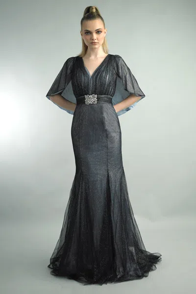 Basix Black Label Capelet Gown