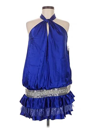 Basix Black Label Cocktail Dress In Blue