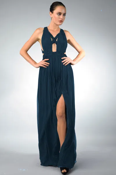 Basix Black Label Criss Cross Evening Dress By Basix