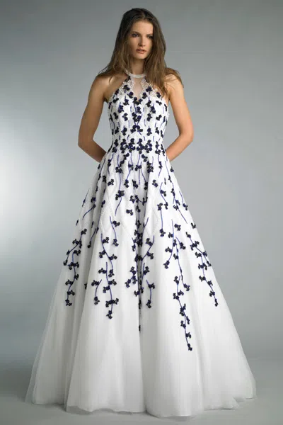 Basix Black Label Evening Dress With Criss Cross Back