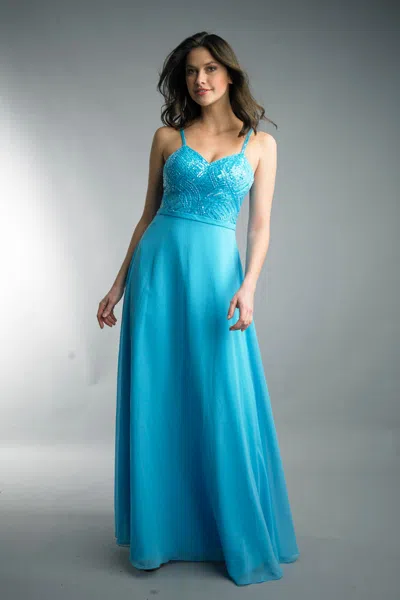 Basix Black Label Evening Dress With Straps