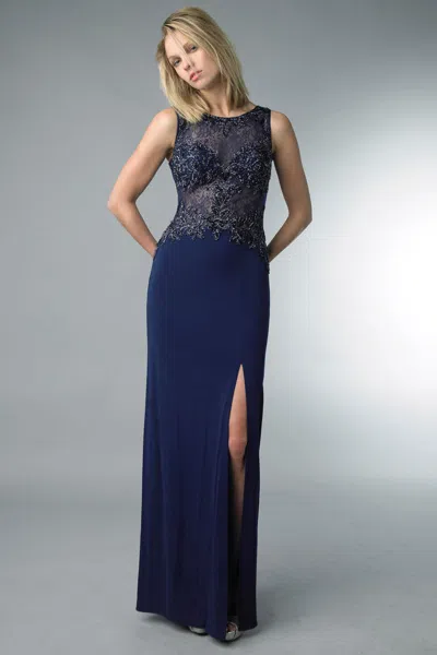 Basix Black Label Fitted Evening Dress