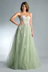 Basix Black Label Floral Embellished Gown By Basix Ii