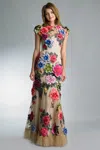 Basix Black Label Floral Motif Dress By