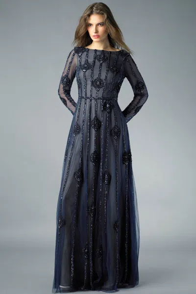 Basix Black Label Fully Covered Evening Dress