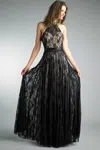 Basix Black Label Halter Evening Dress