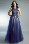 Basix Black Label Lace And Tulle Evening Gown By Basix Ii
