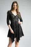 Basix Black Label Lace Cocktail Dress In Black