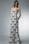 Basix Black Label Lace Off Shoulder Evening Gown